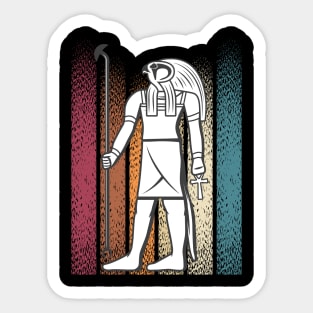 Vintage Retro God Ra, The Creator God of Ancient Egypt Sticker